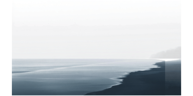 Held by the Tide collection by Jennifer F featuring atmospheric coastal paintings inspired by the sea