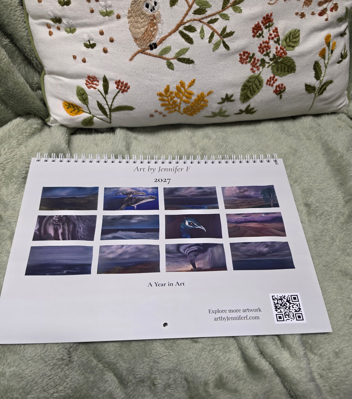 A Year in Art – 2027 Calendar | Art by Jennifer F