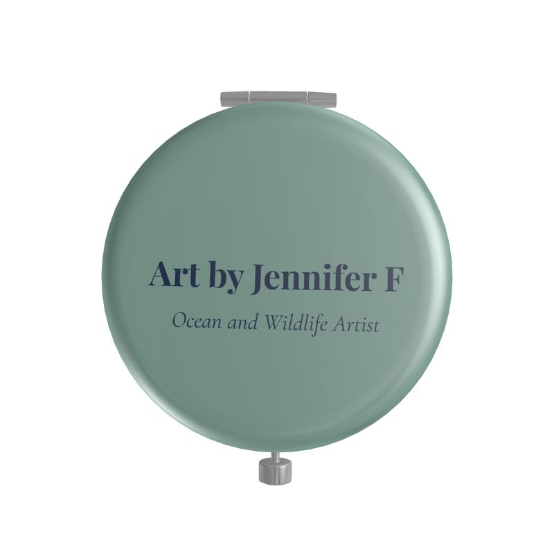 Ocean Breeze Seafoam Compact Mirror